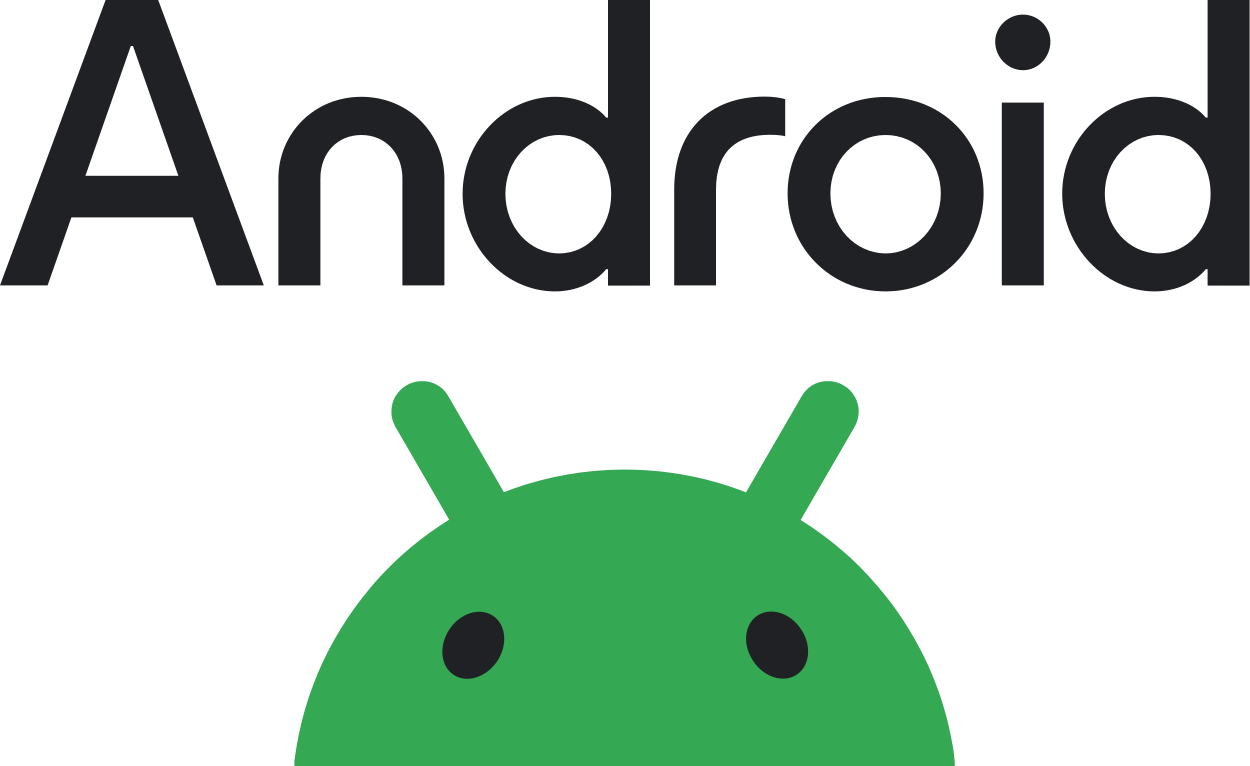 Android logo on transparent background