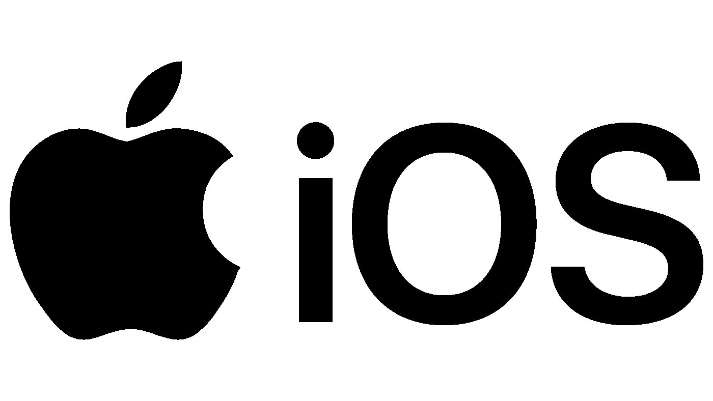 iOS logo on transparent background